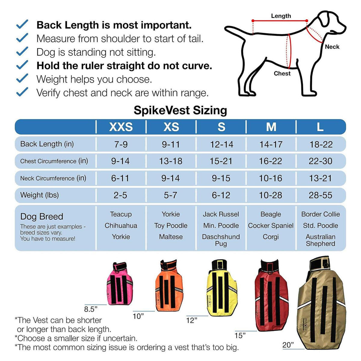 Reflective Dog Harness Vest with Spikes M568344