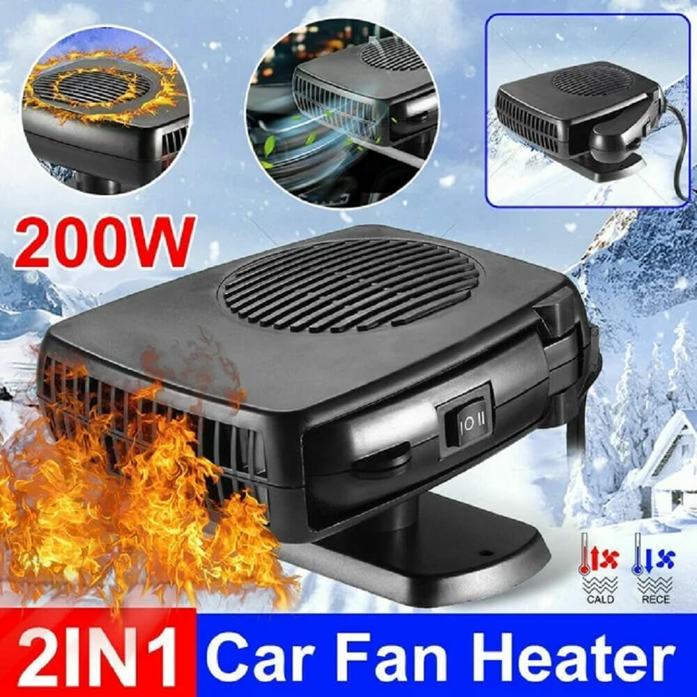 200W Portable Car Heater with Cigarette Lighter Plug E2231