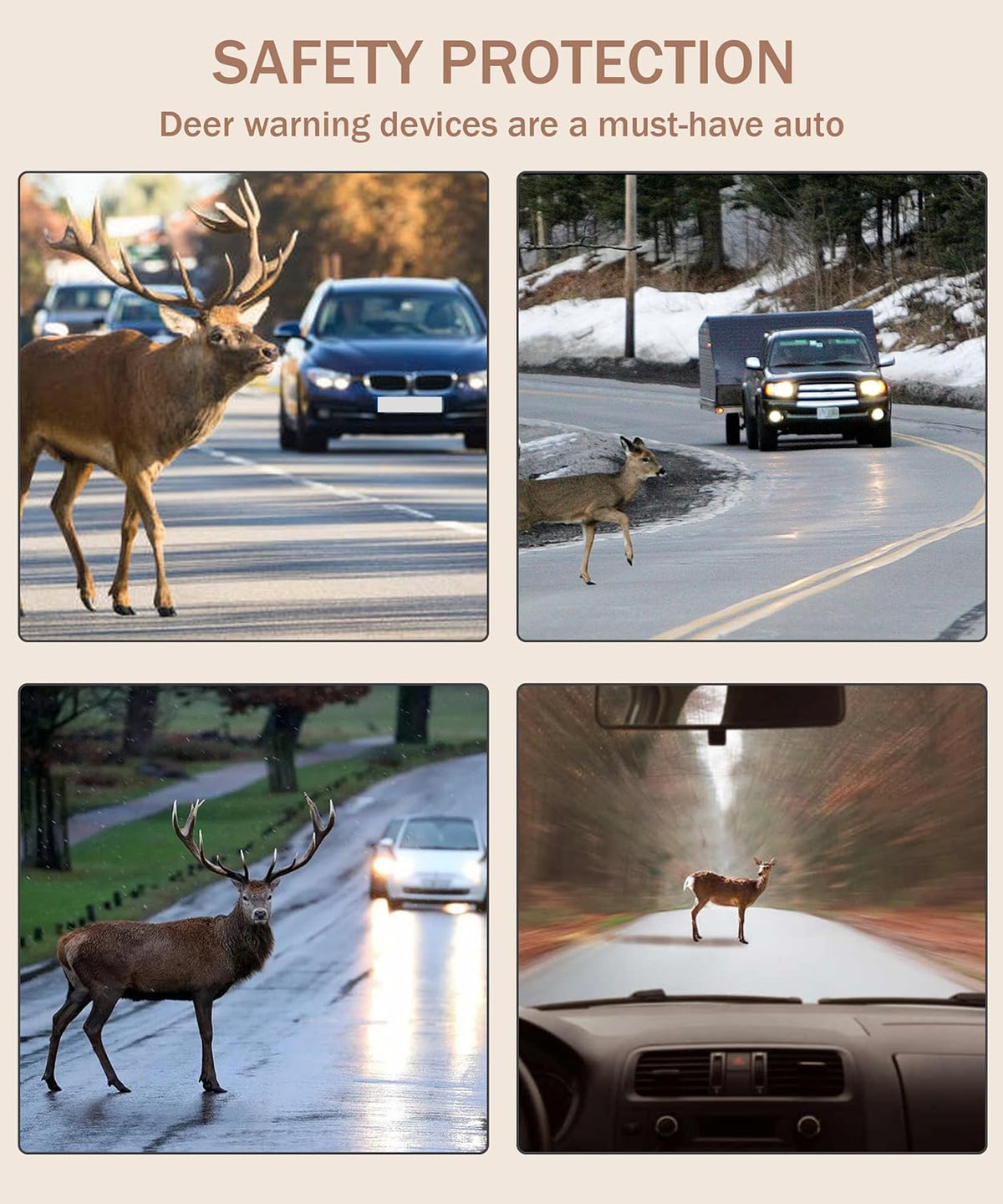 4 PCS Deer Whistle Car Accessories I371244