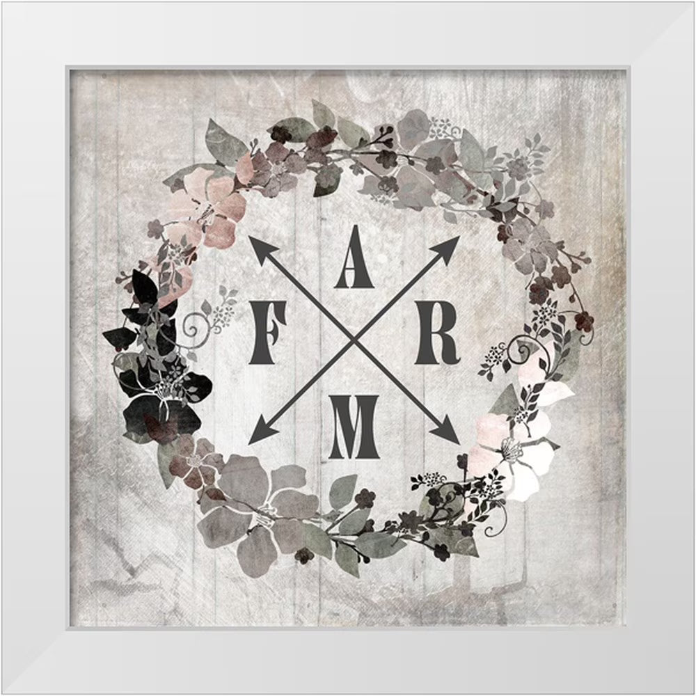 26x26 White Wood Framed Museum Art Print M3873