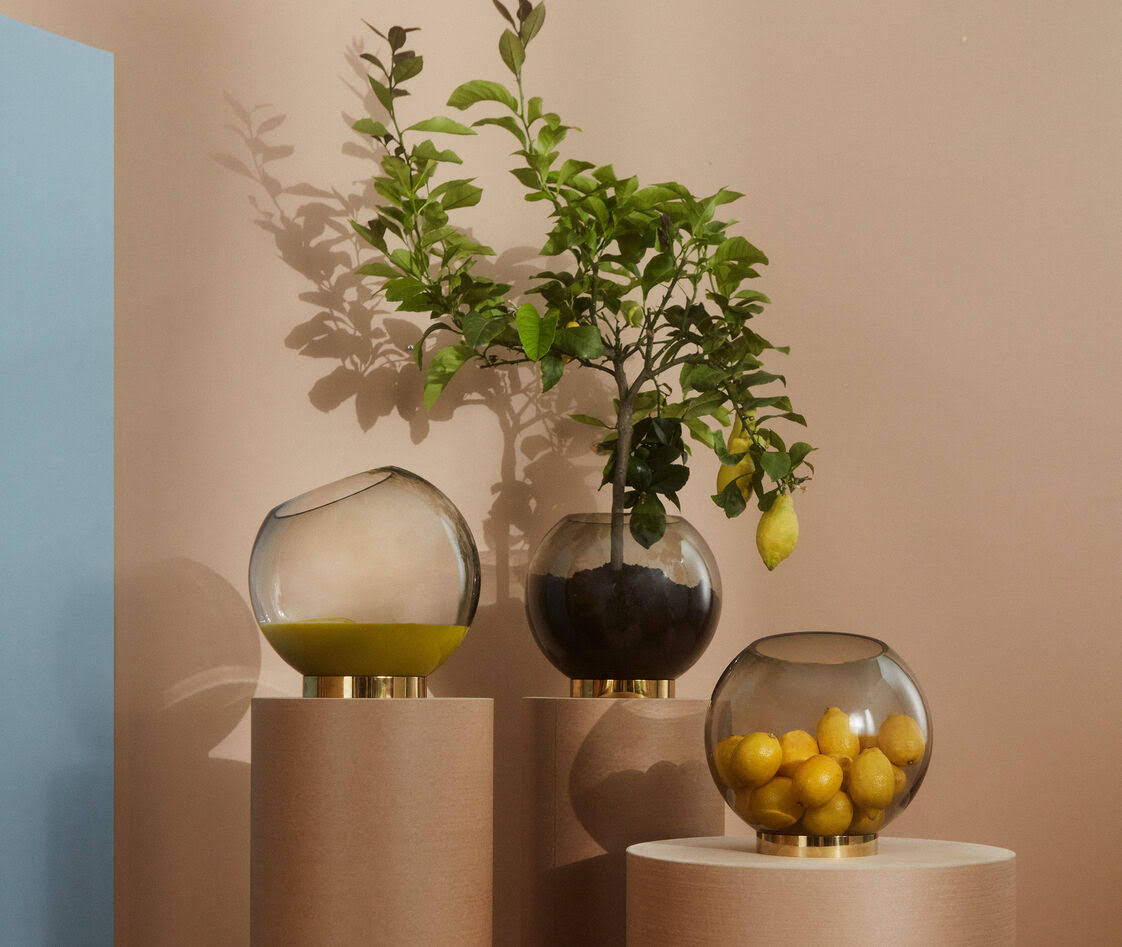 Large Rose Gold Vase H1659