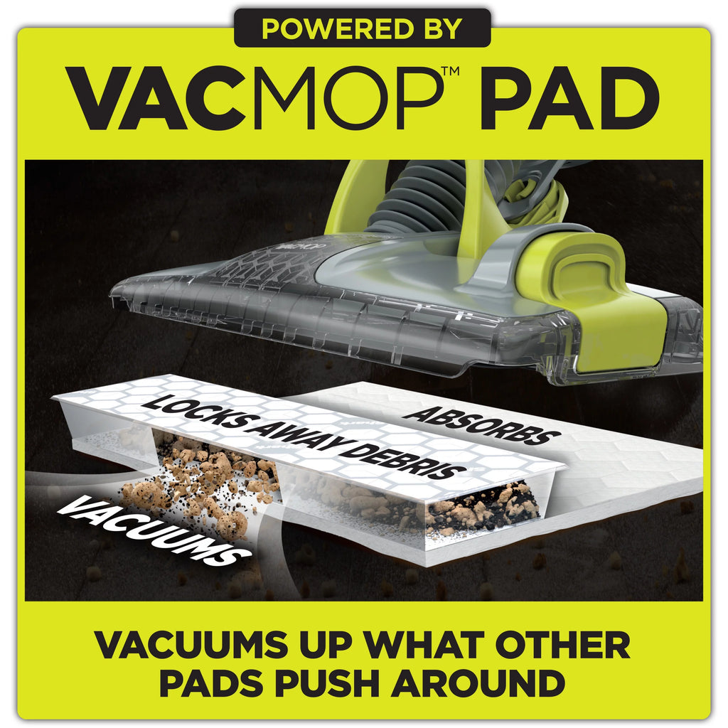 Cordless Hard Floor Vacuum Mop with Disposable Pads Z66544