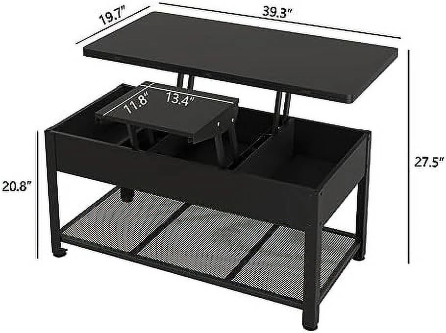Lift Top Coffee Table with Hidden Compartment U158