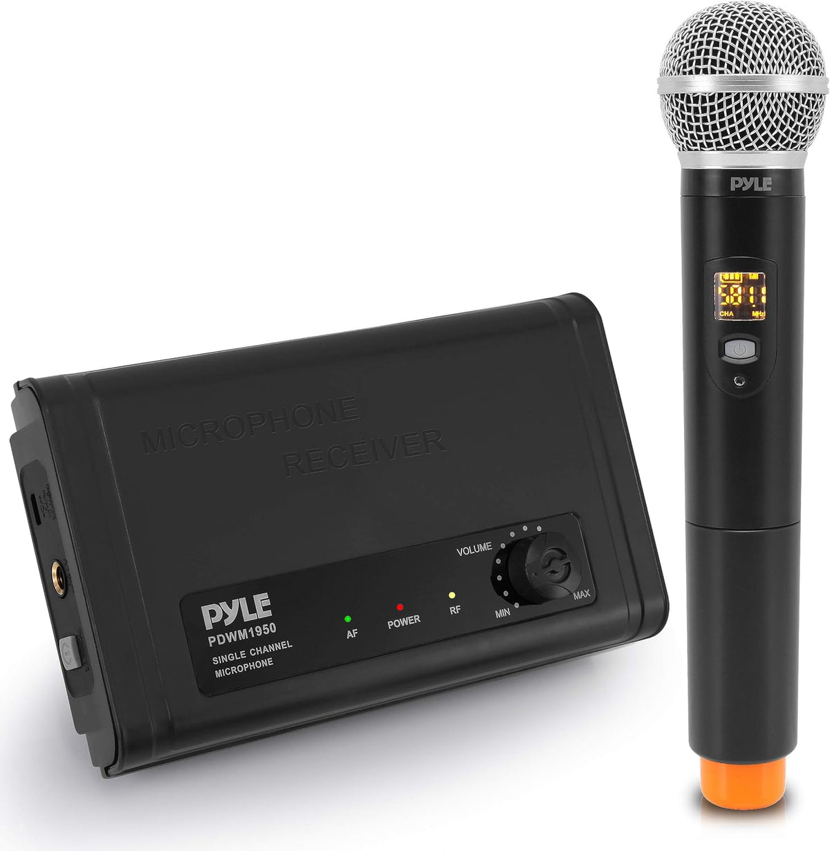 Compact UHF Wireless Microphone System with 1 Handheld Mic T134617