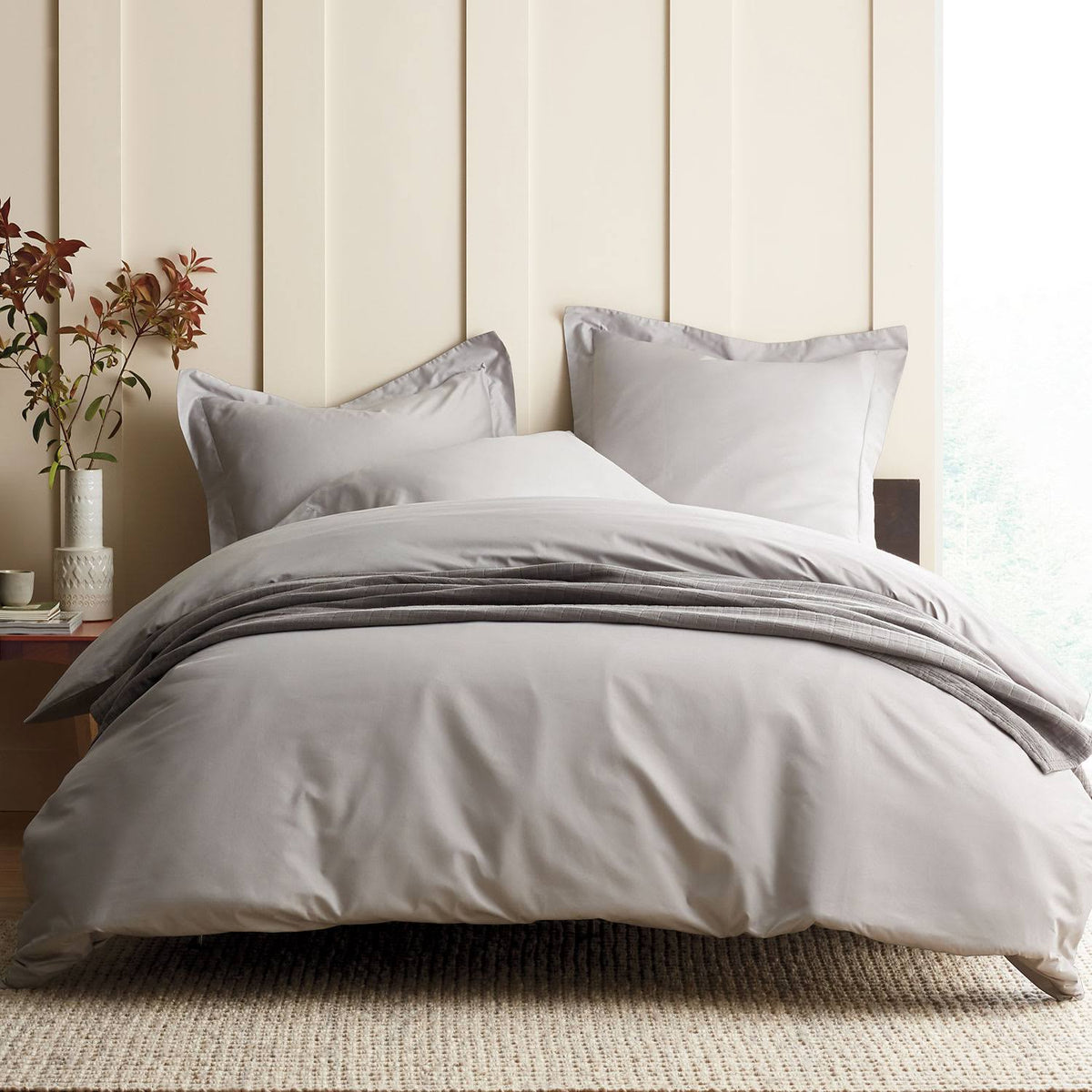 Queen Supima Cotton Sateen Fitted Sheet H2204