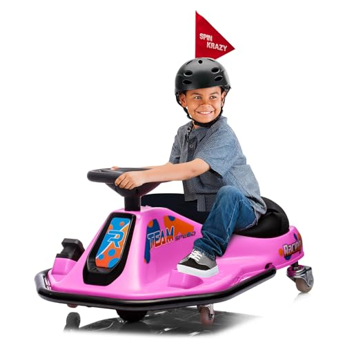 24V Electric Drifting Go Kart for Kids, Black L62433