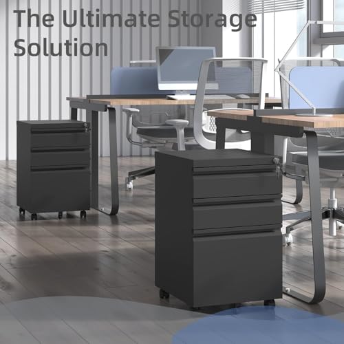Black 71'H Metal Storage Cabinet with Adjustable Shelves I784764