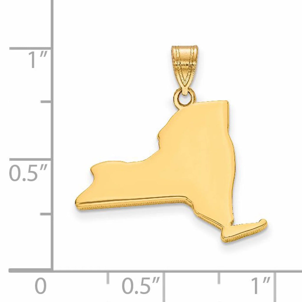 14K Yellow Gold Pendant Charm With 10K Rope Chain Necklace D250