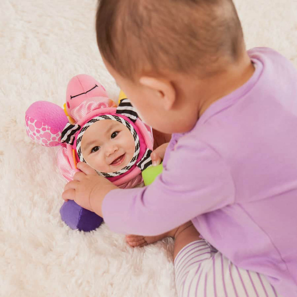 Pink Sensory Baby Toy Mirror E7890