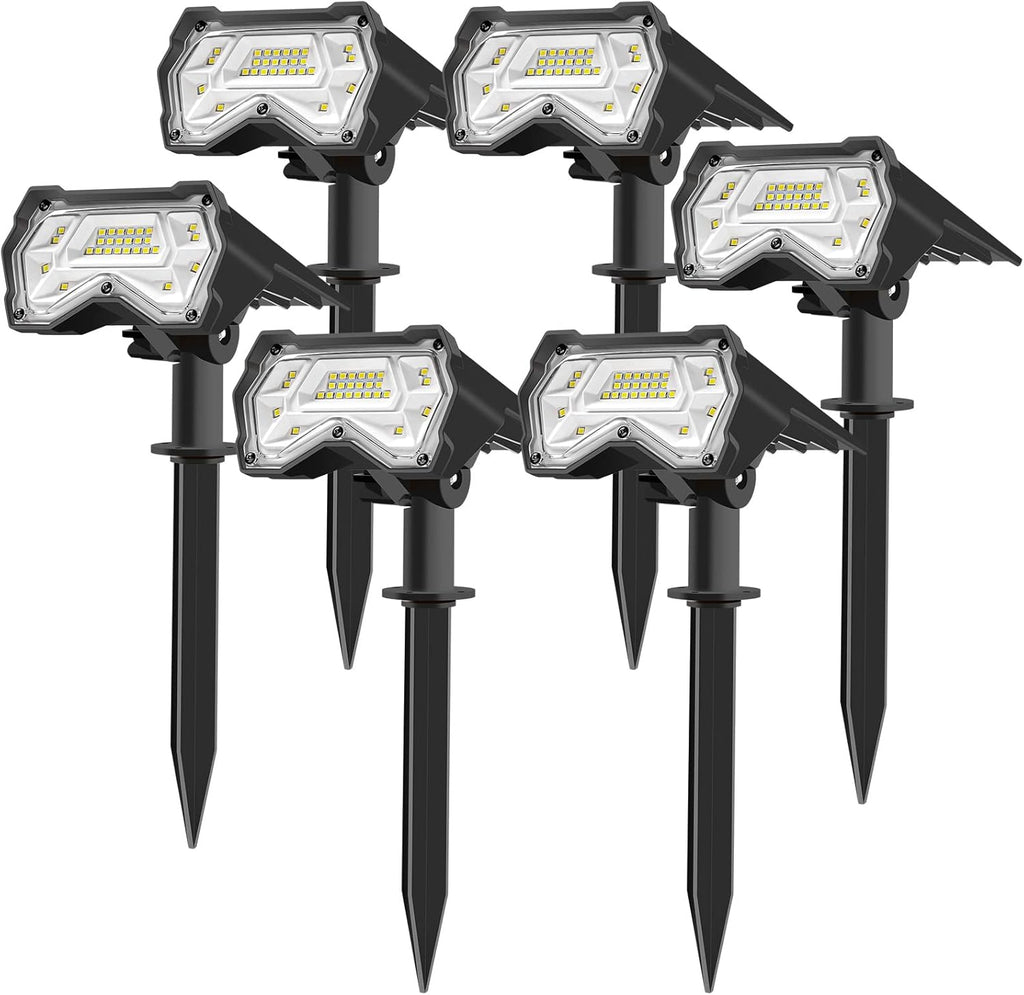 28 LEDs Solar Outdoor Lights 6 Pack P332545