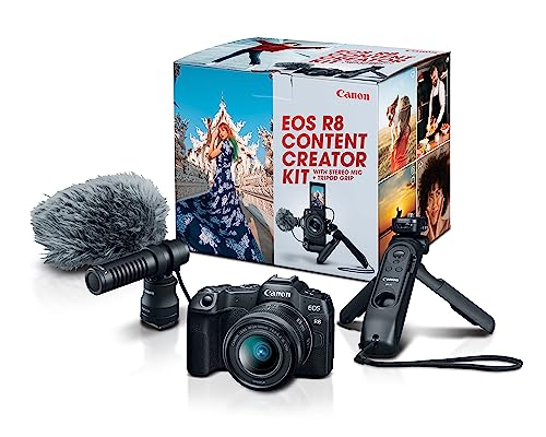 Black Full-Frame Mirrorless Camera with Tripod & Stereo Microphone W7333