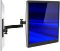 Full Motion Computer Monitor Wall Mount, Articulating Arm, VESA 75 and 100, 33 lb Capacity, Black, Pack of 2 V675