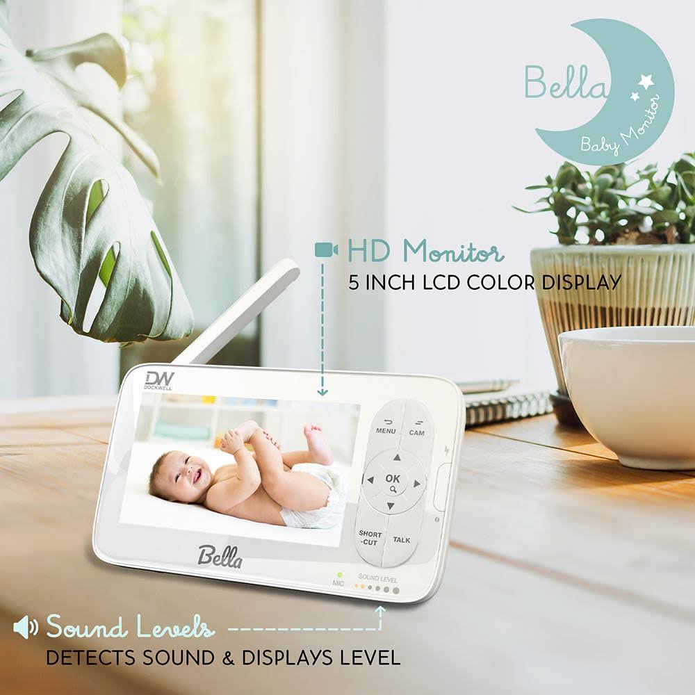 Video Baby Monitor 5 LCD Camera 2 Way Audio Night Vision W85878