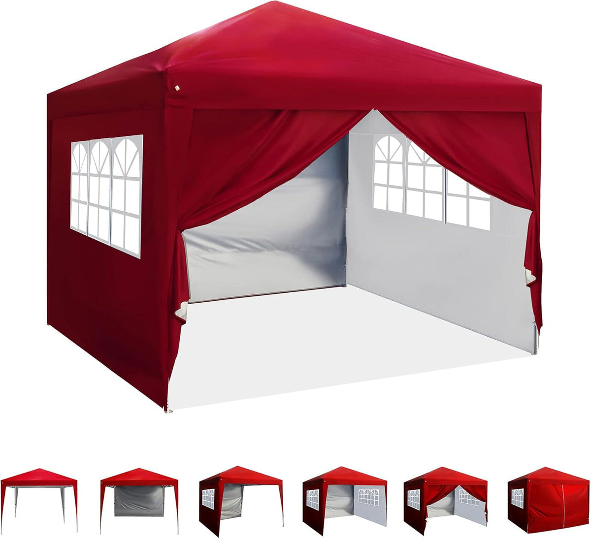 10'x10' Pop Up Canopy with Sidewalls, Royal Blue U80058