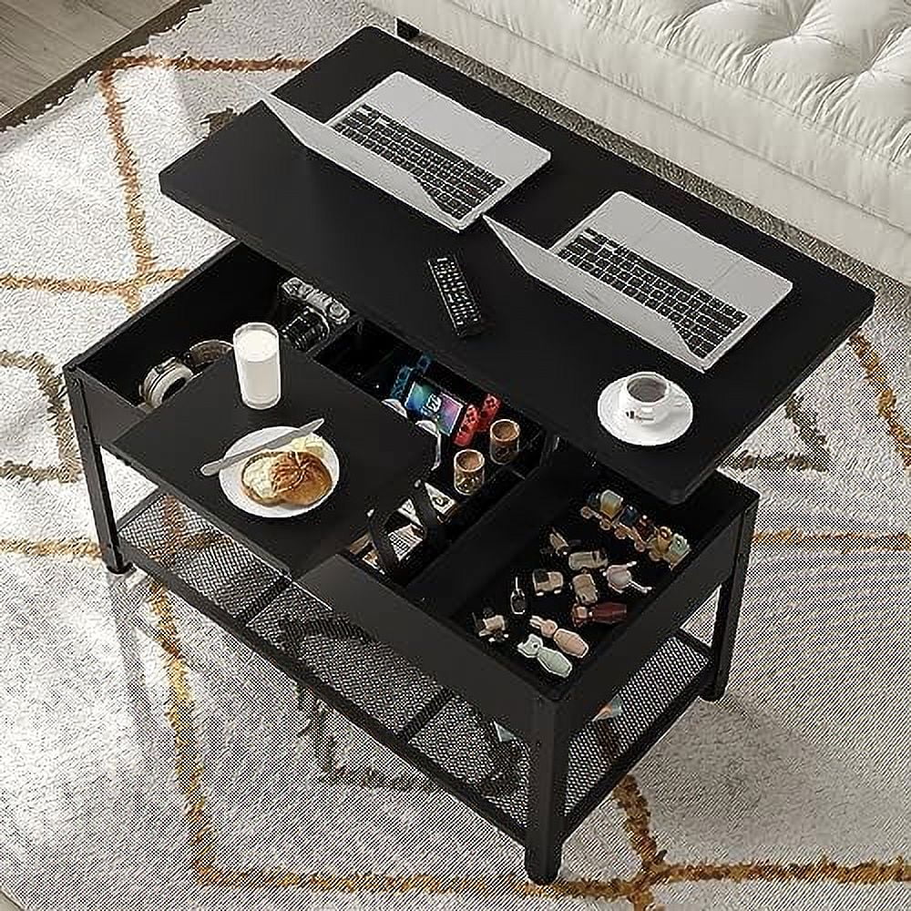 Lift Top Coffee Table with Hidden Compartment U158