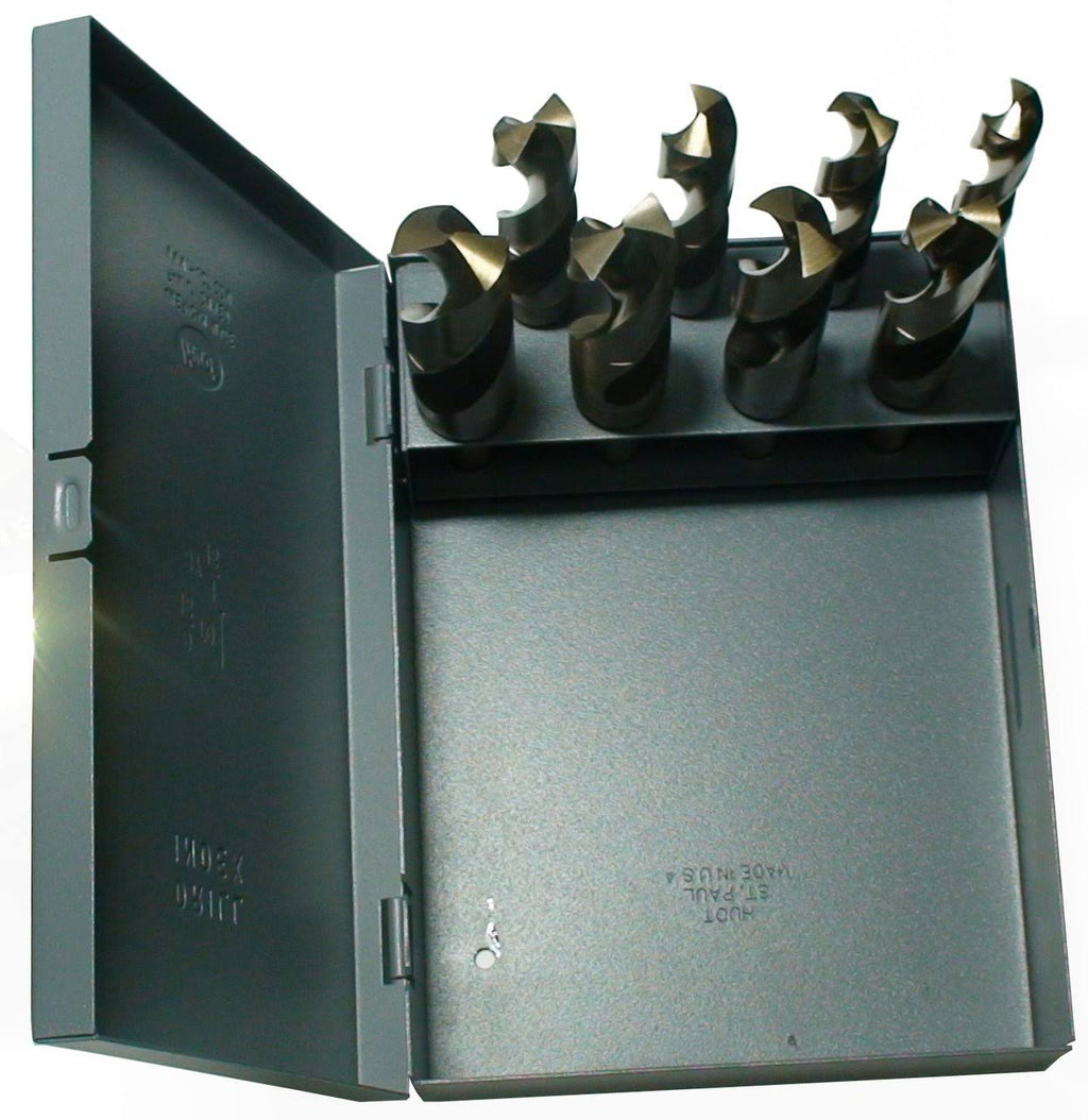 8 Piece Cobalt Reduce Shank Drill Bit Set U736938
