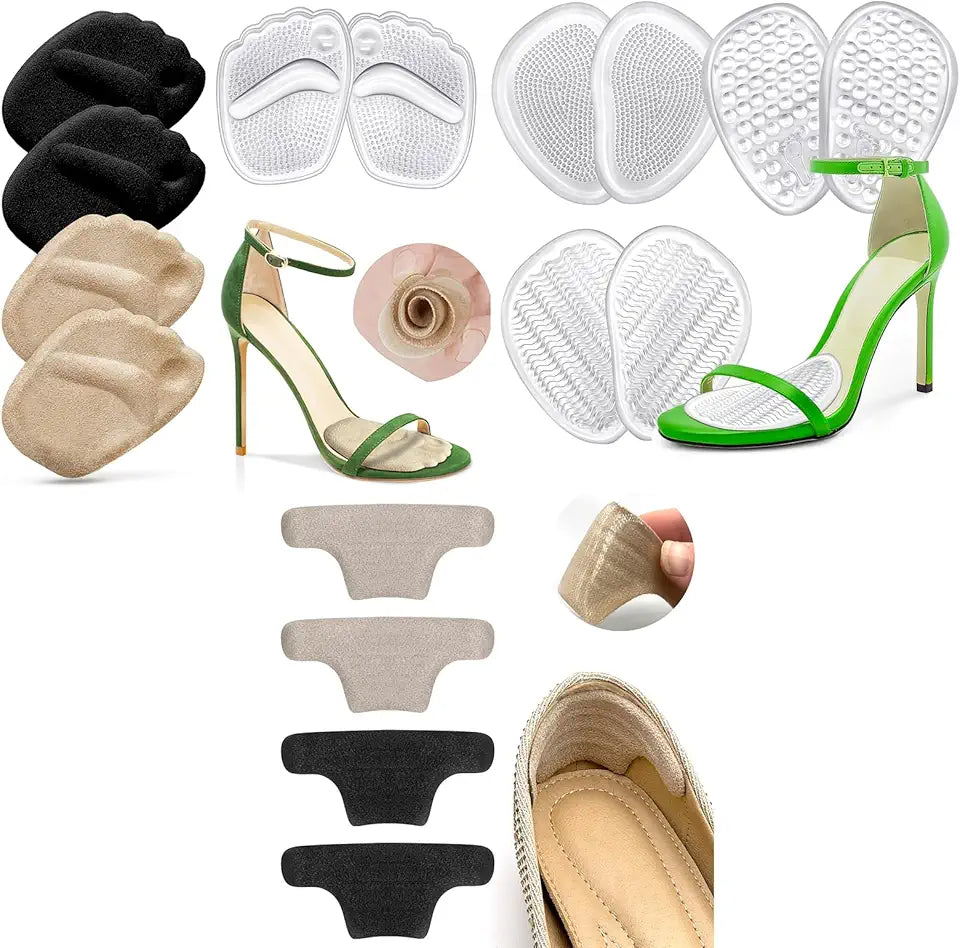 Metatarsal Pads Heel Inserts Heel Insoles 6 Pairs Foot Pads 3 Pairs Heel Pads Shoe Inserts R6883