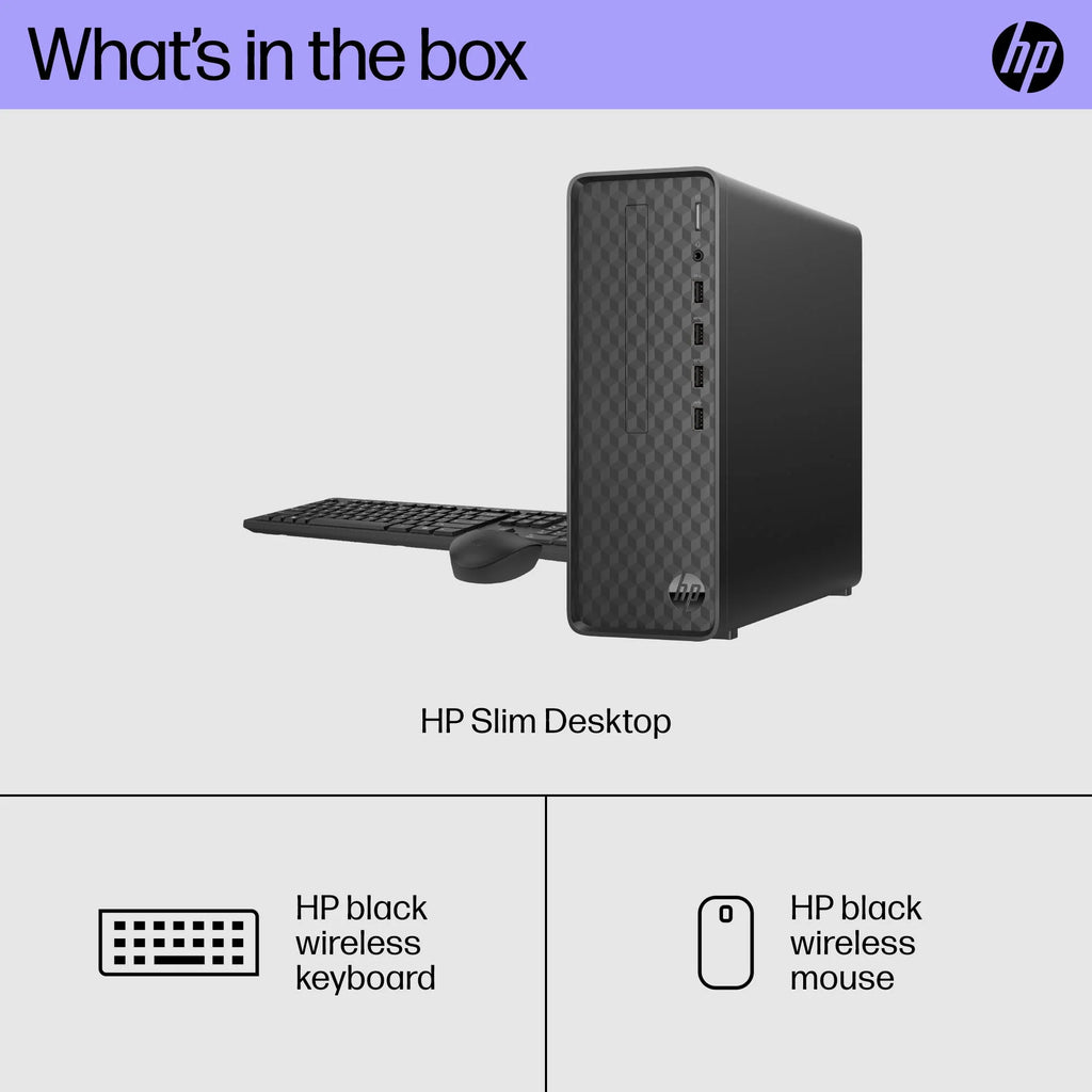 Black Slim Desktop Tower B71749
