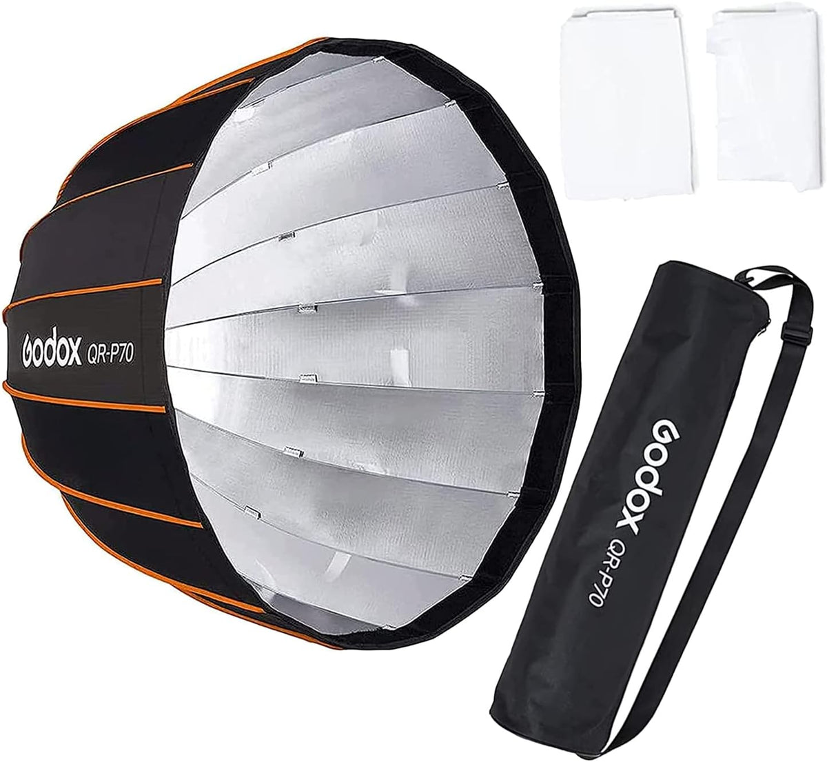 27.5 Inch Parabolic Softbox with Front & Inner Diffuser and Carrying Bag G92085