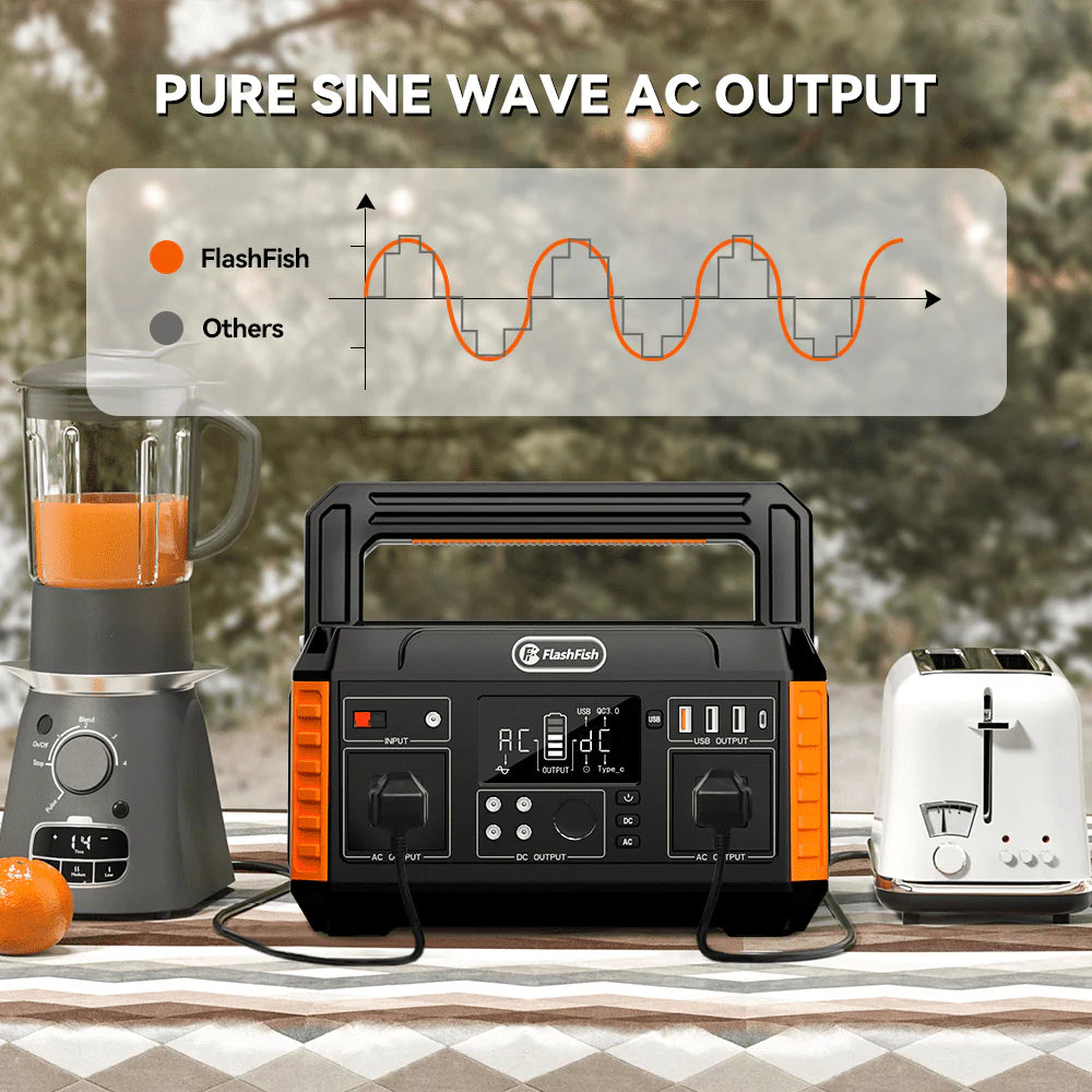 560W Portable Power Station, 520Wh/140400mAh Solar Generator W73095