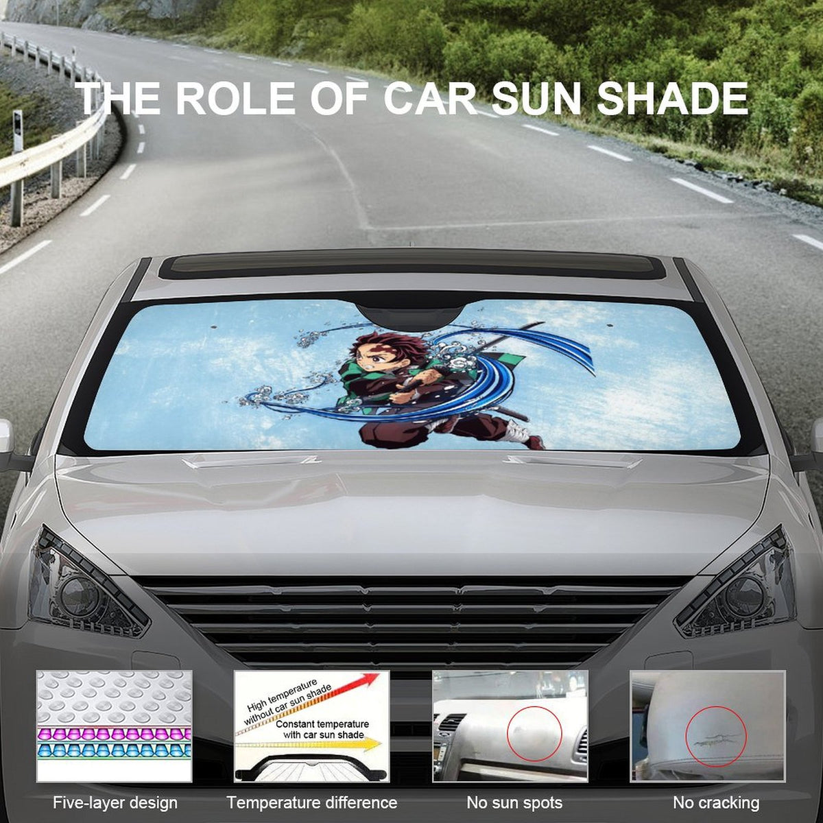 Foldable Reflective Car Windshield Sunshade K818