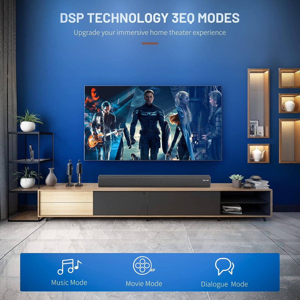 100W Wireless TV Sound Bar with HDMI-ARC C540