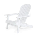 White Acacia Wood Folding Adirondack Chair X8893
