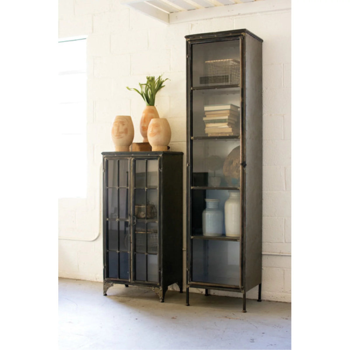 Glass Two Door Apothecary Cabinet N53955