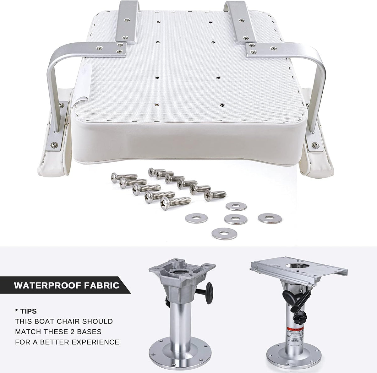 Grey Boat Seat With Arm Rest W9104
