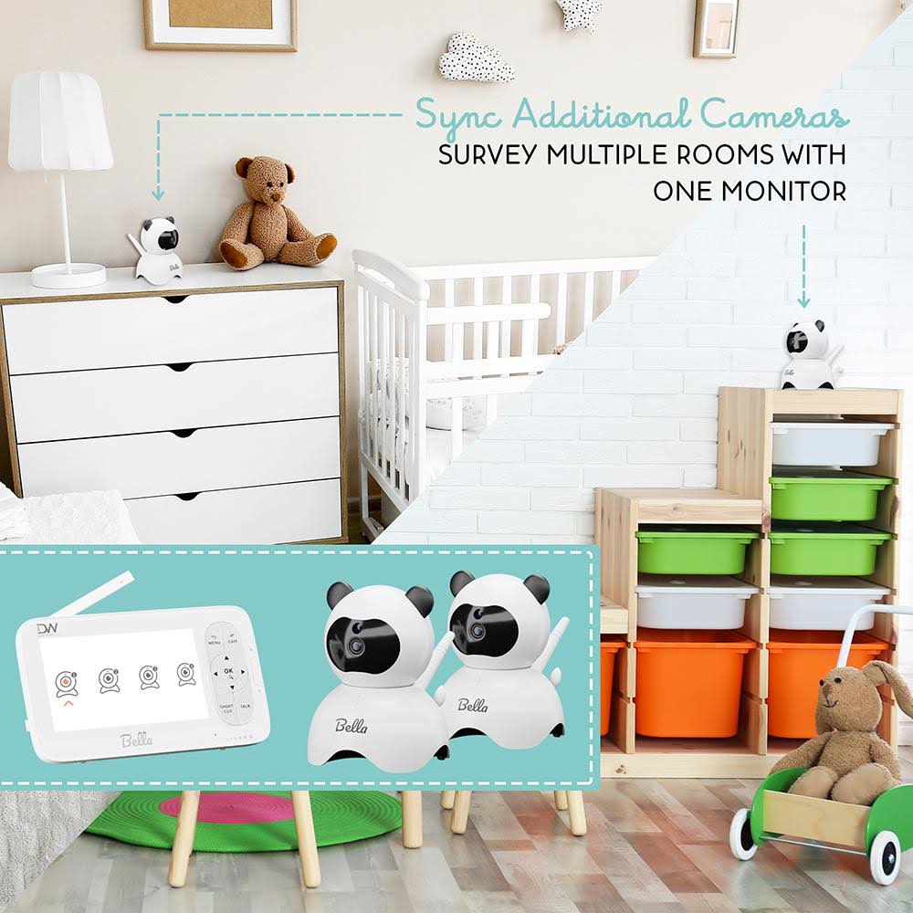 Video Baby Monitor 5 LCD Camera 2 Way Audio Night Vision W85878