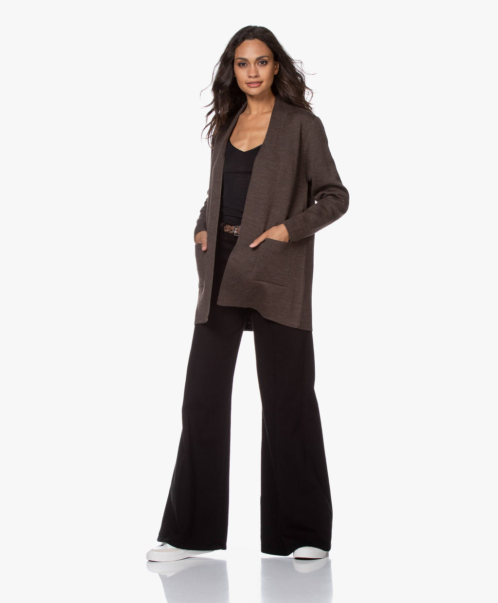 Black Woolen Silk Camisole F10779