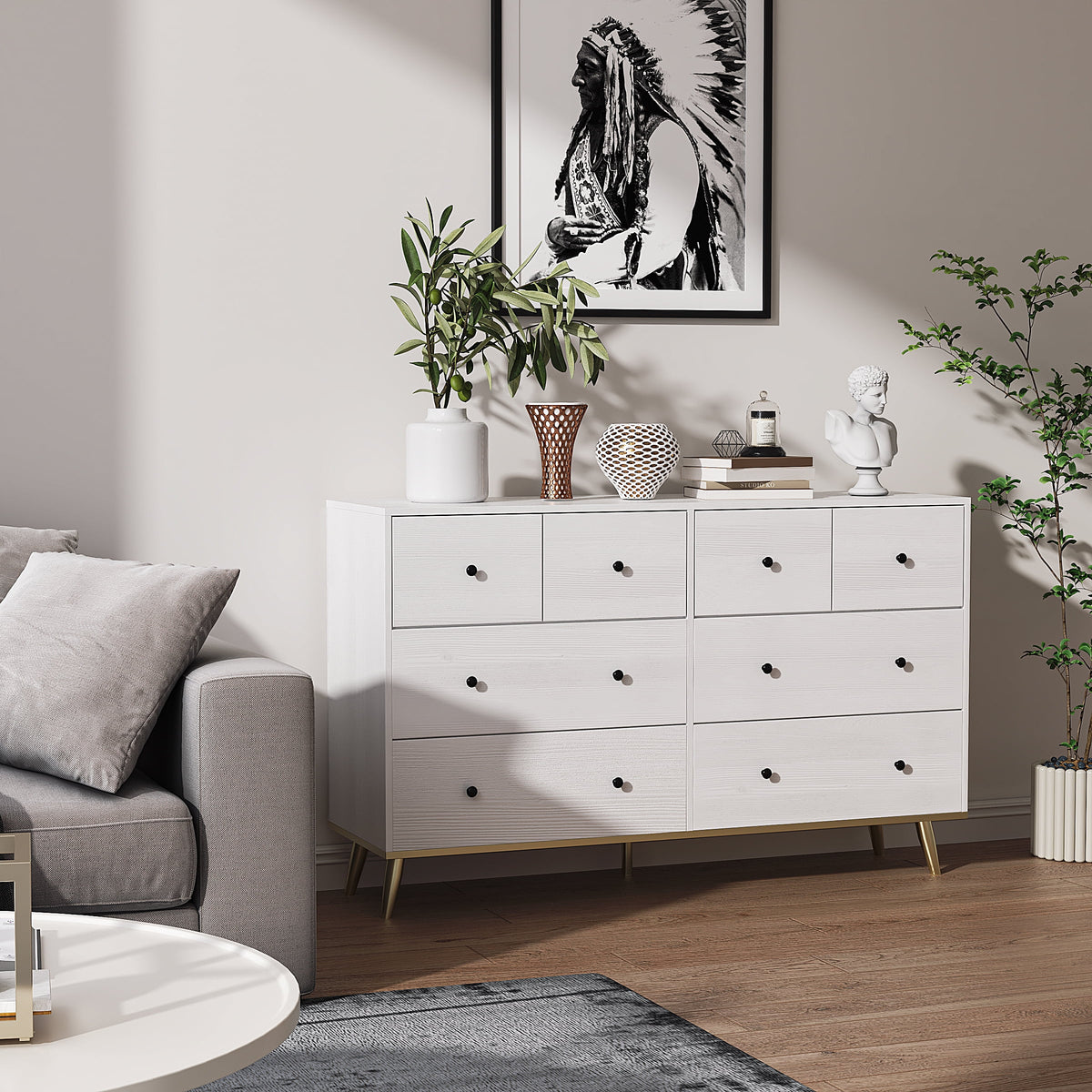 Black 8 Drawer Dresser Q402447