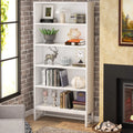 White 5 Shelves Tall Bookcase I2902