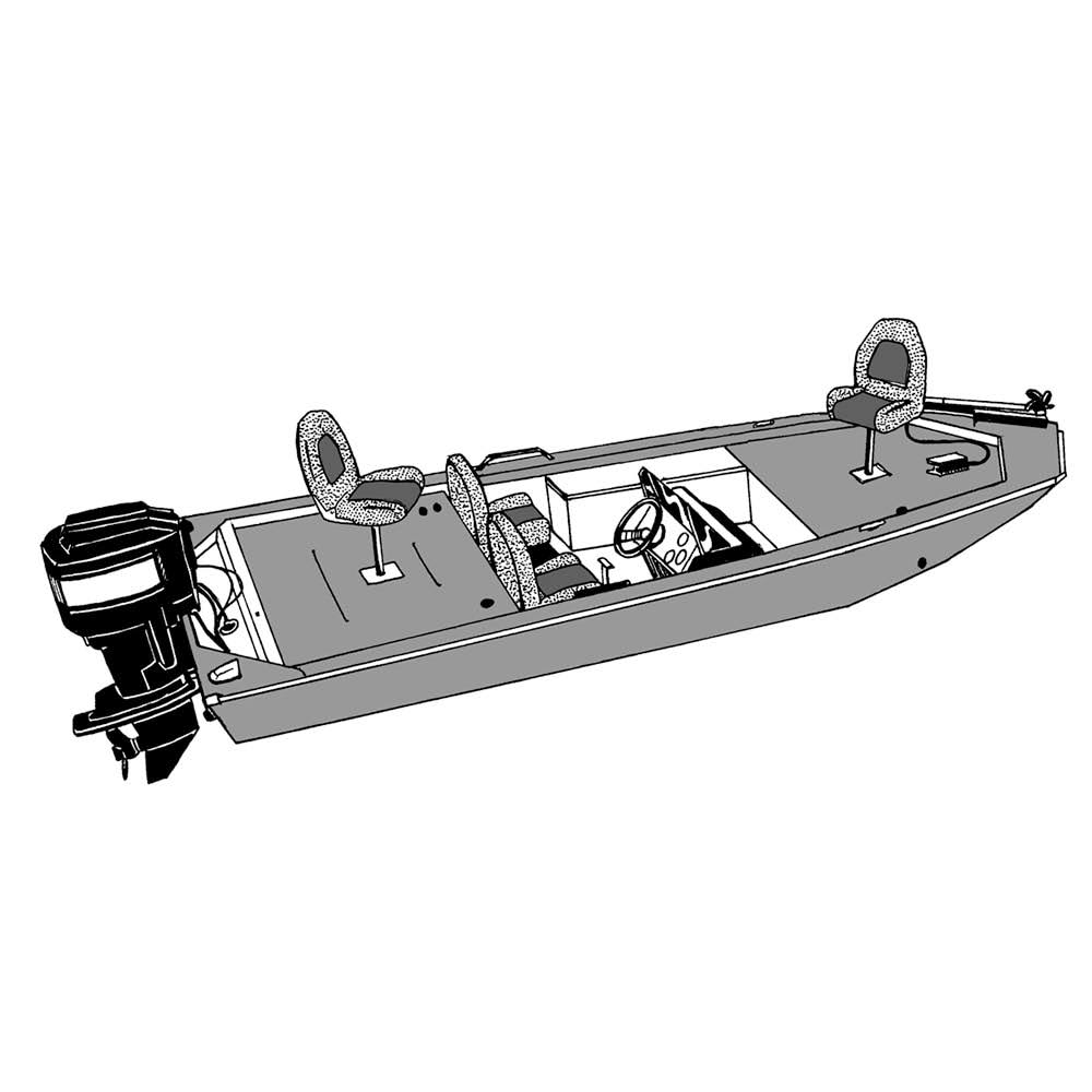 Grey Extra Wide Boat Cover for Jon Style Bass Boats P804030