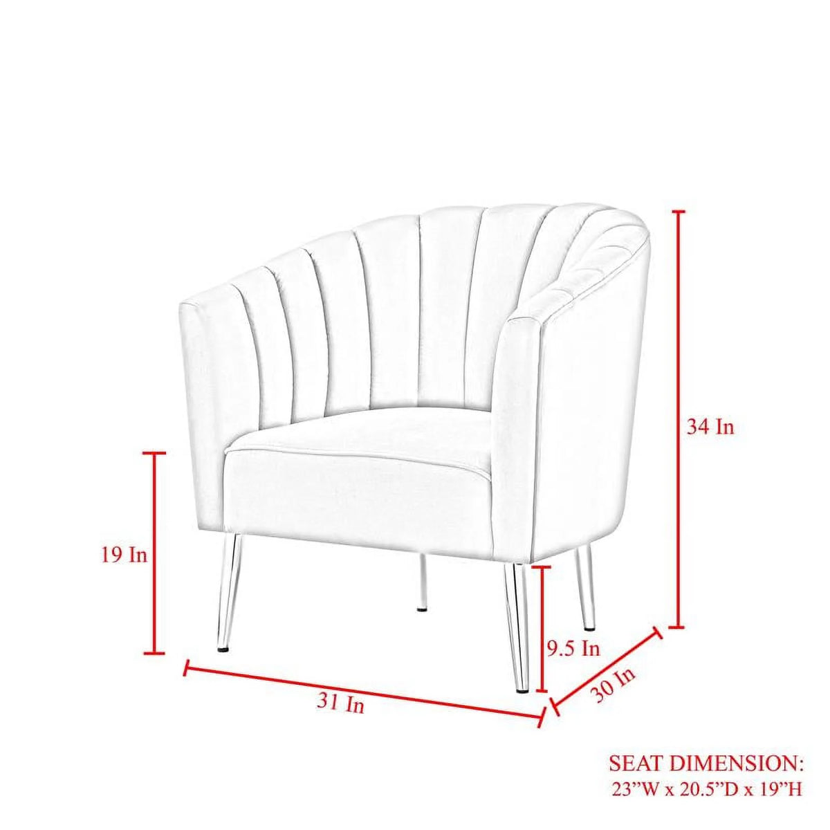 Blush Gold Velvet Accent Slipper Chair O842