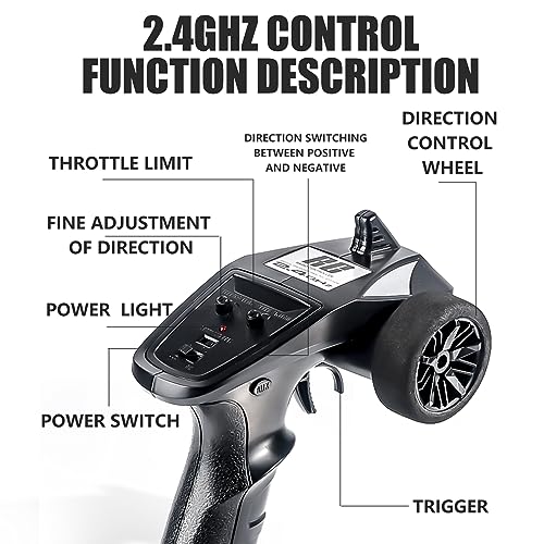 1:14 Scale High Speed RC Truck with 2 Rechargeable Batteries M966