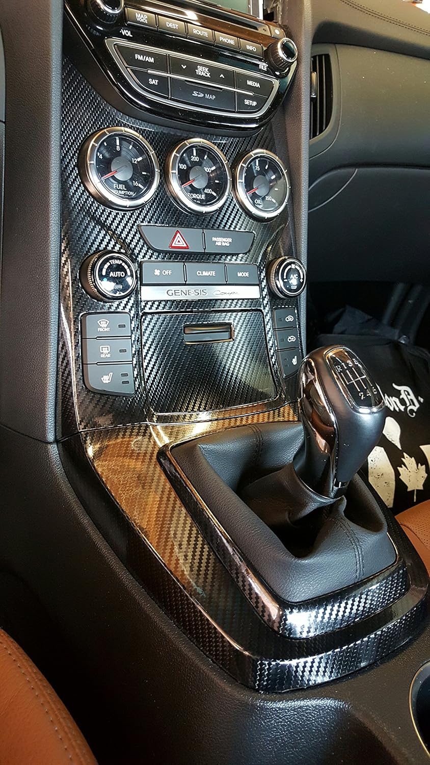 6ft x 5ft High Gloss Black Carbon Vinyl Wrap Film V556704