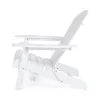 White Acacia Wood Folding Adirondack Chair X8893
