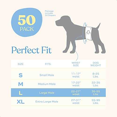 Male Dog Diapers 30-Pack Super Absorbent Disposable Y61264