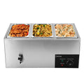 6.9Qt Electric Food Warmer with 3 Food Pan E184162