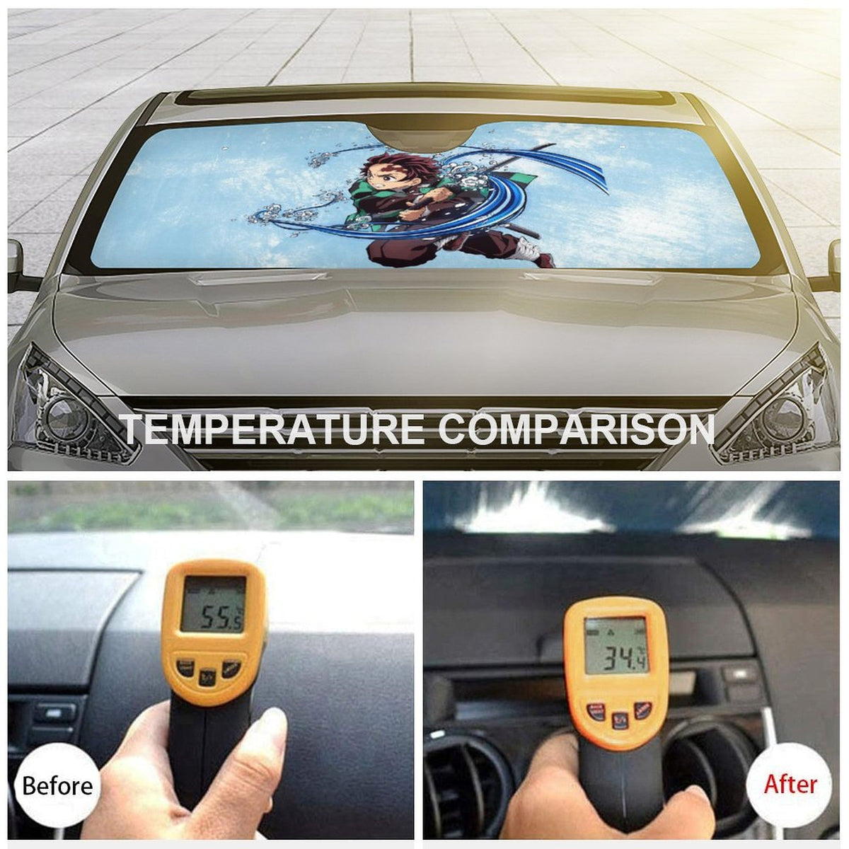 Foldable Reflective Car Windshield Sunshade K818