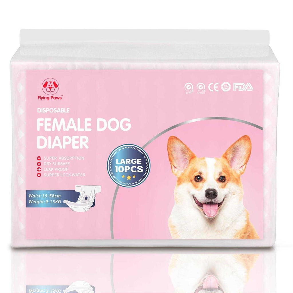Disposable Female Dog Diapers with Adjustable Elastic Waistline D3332