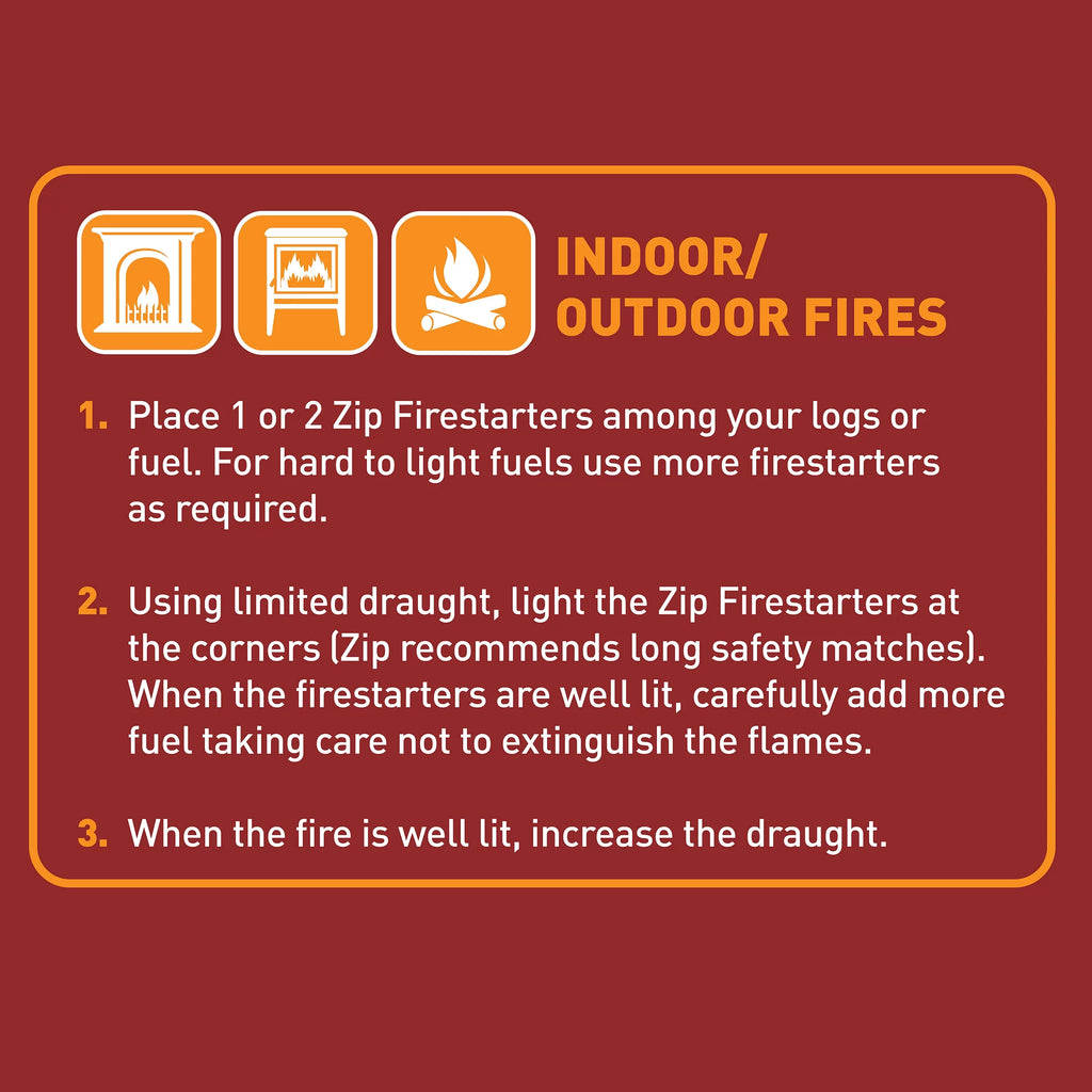12 Pack Fire Starters for Wood or Charcoal Z3818