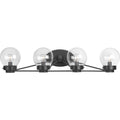 Black Four-Light Bath Light V515