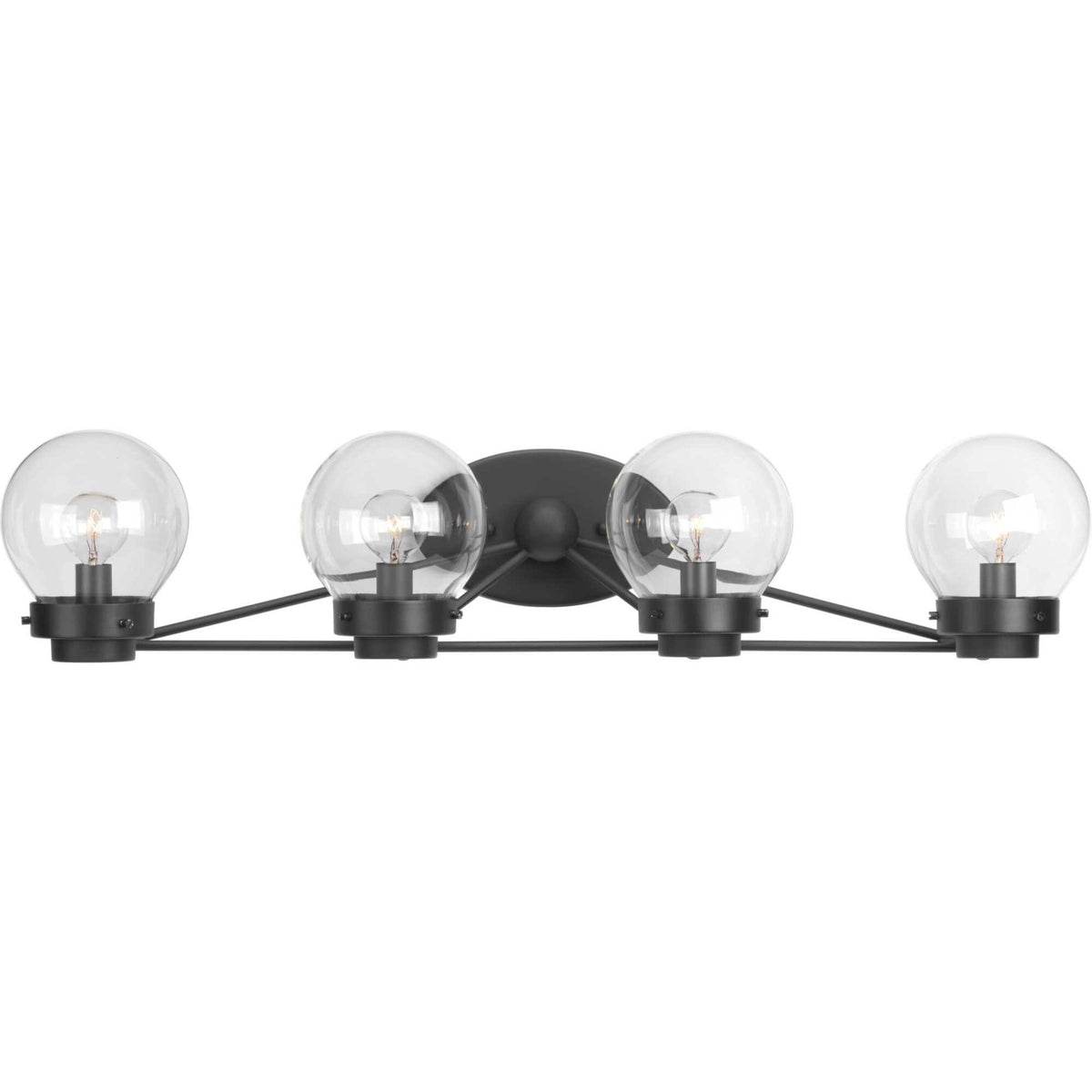 Black Four-Light Bath Light V515