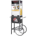 Black 12oz Popcorn Machine with Cart I8156