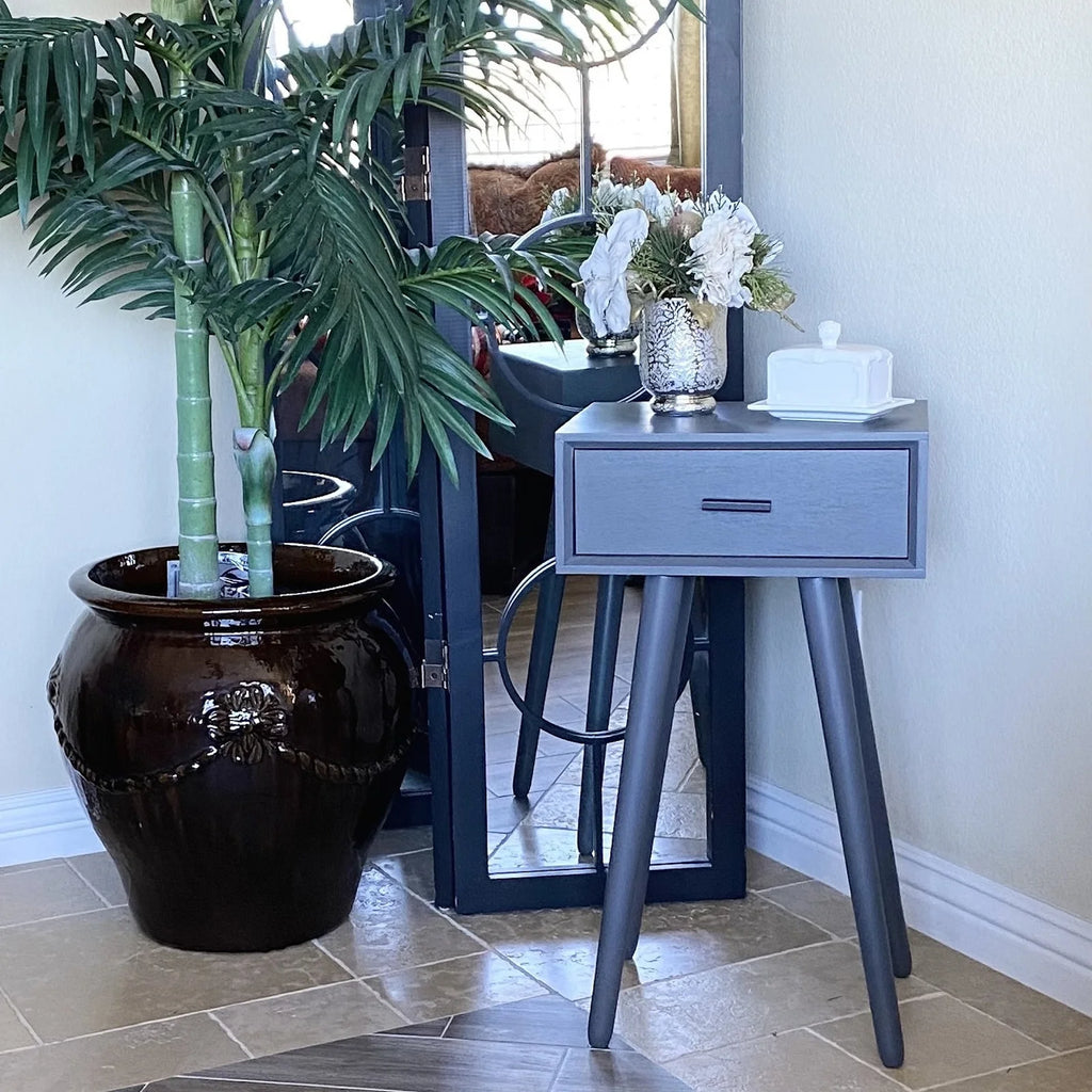 Grey Wood Accent Table A448