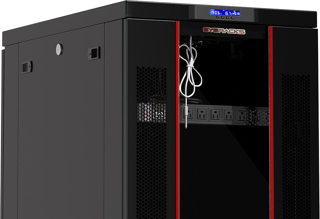 42U Server Rack Network Enclosure on Wheels A50382