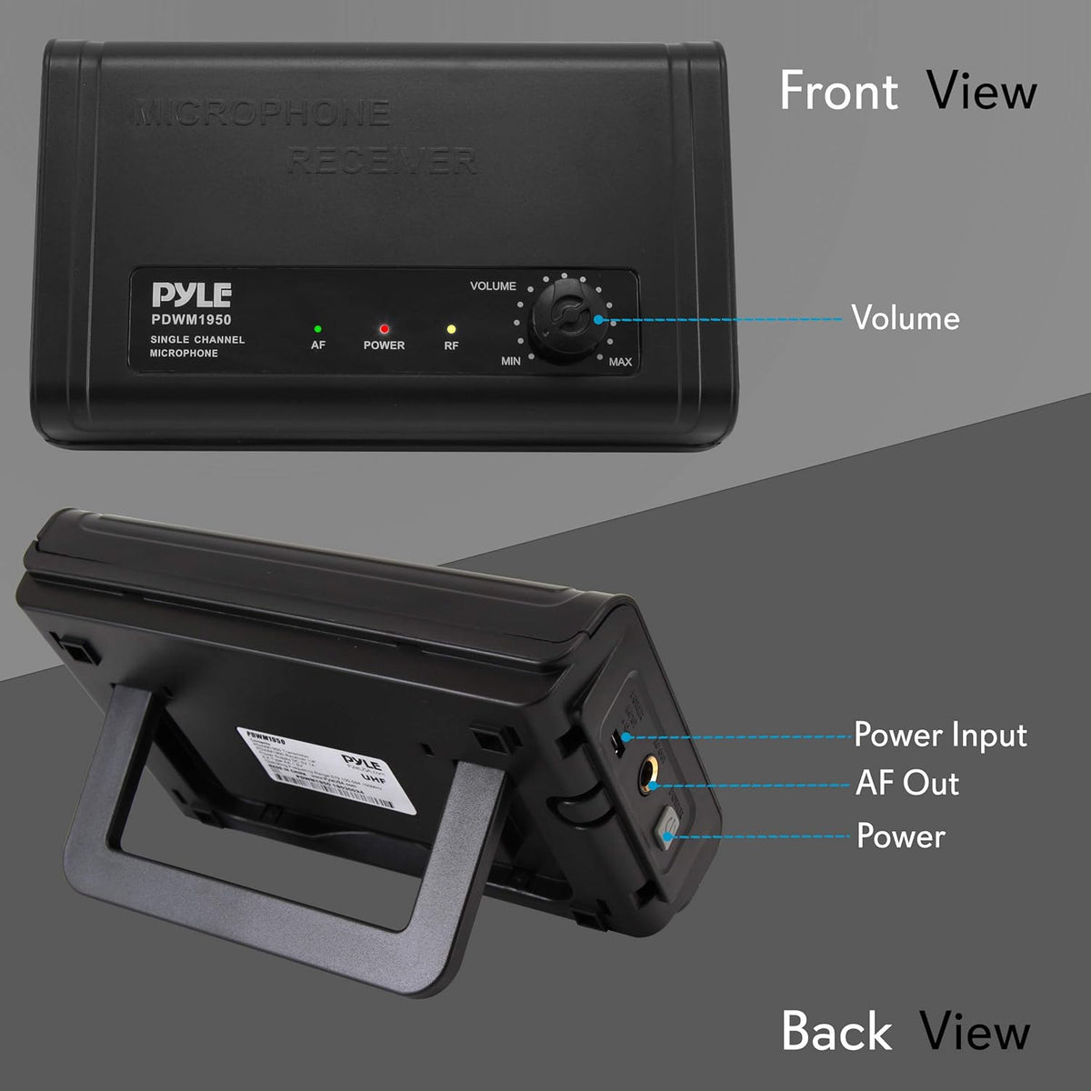 Compact UHF Wireless Microphone System with 1 Handheld Mic T134617