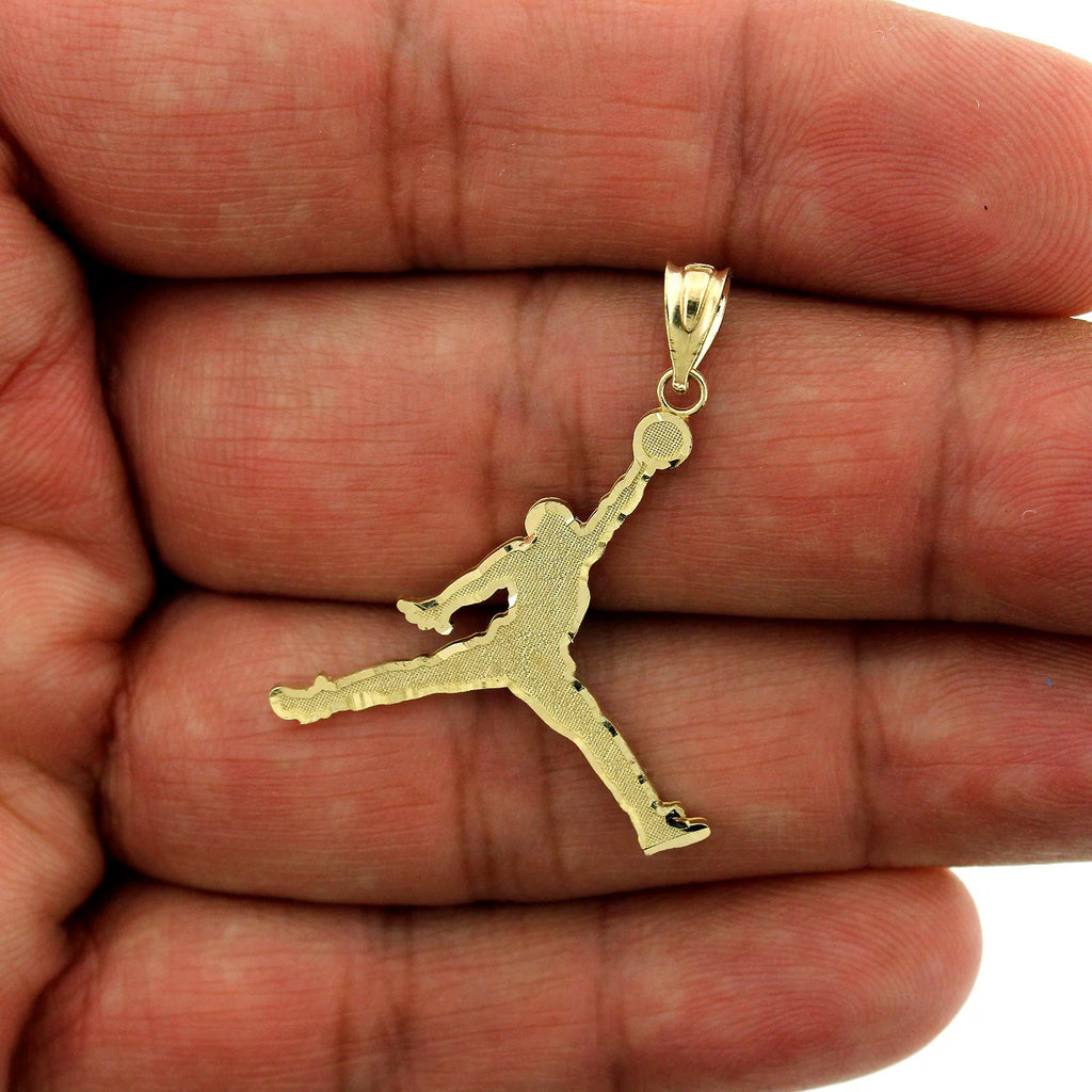 10K Yellow Gold Pendant With 2.5mm Cuban Link Chain Necklace Set A140